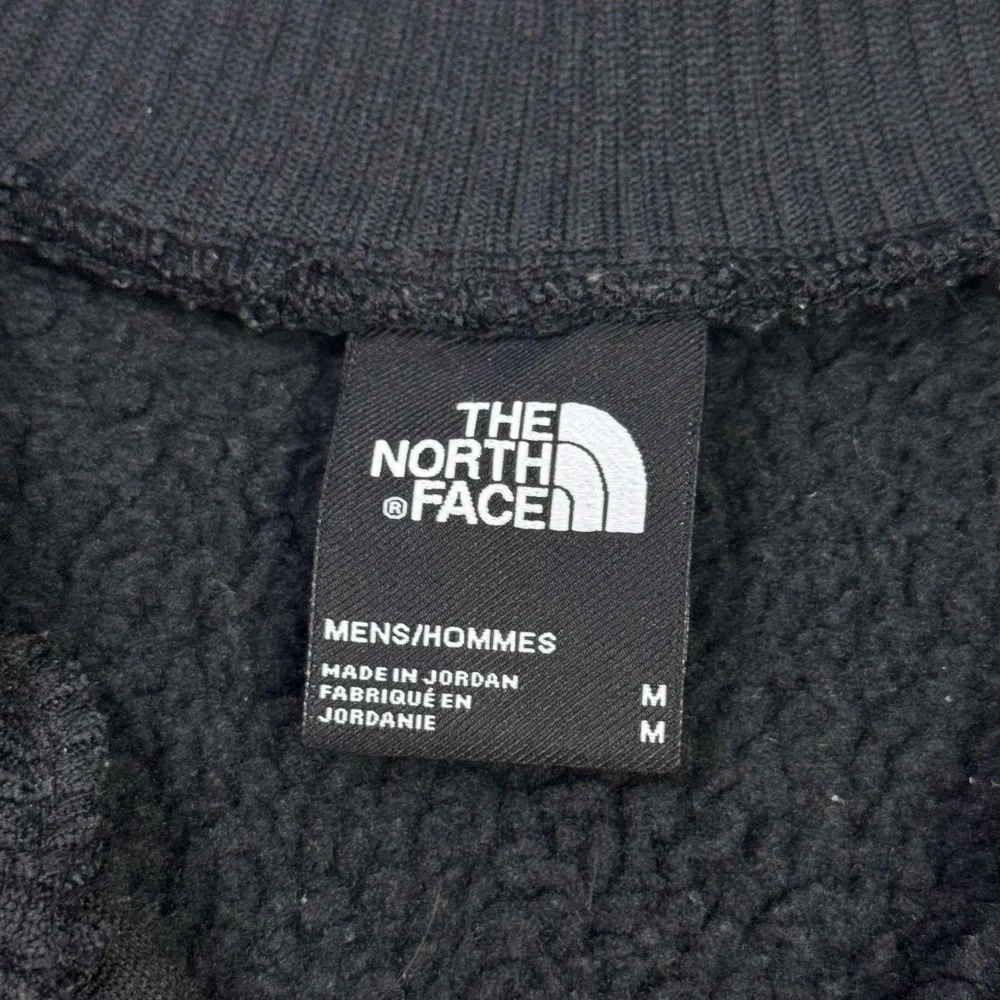 The North Face Fleece 1/4 Zip Sweatshirt Mens Medium Black Lined Heavyweight